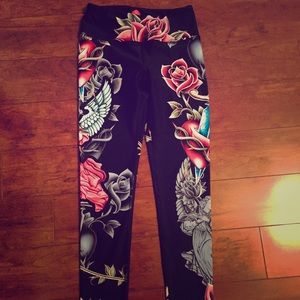 Luna jai skinny tattoo pattern leggings size xs